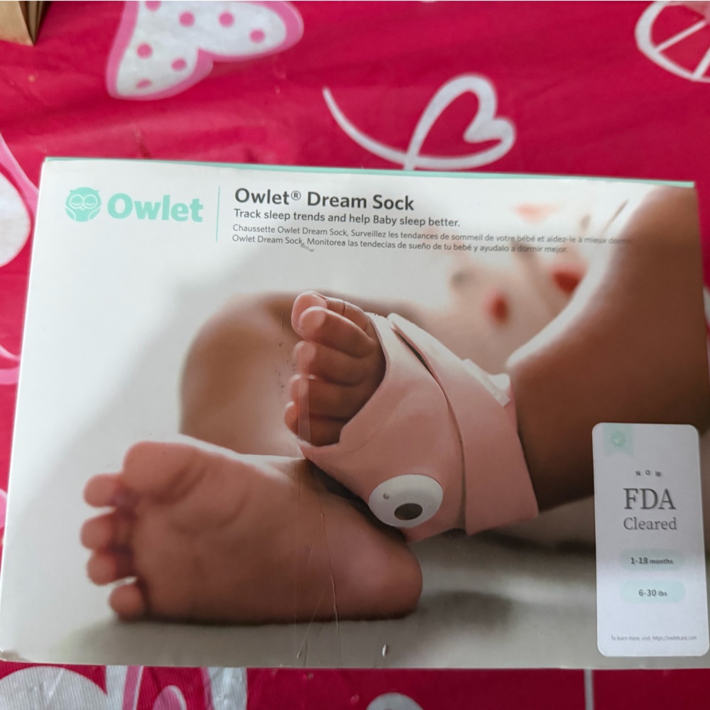 Owlet Dream Sock Baby Sleep Tracker - Pink